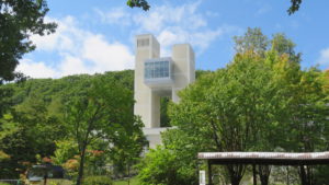 札幌市立大学のエントランス棟