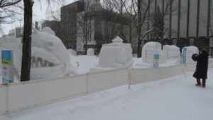 2丁目 スノーオブジェコンテストの小雪像