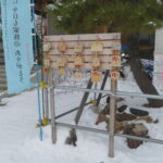 札幌村神社の絵馬掛け所